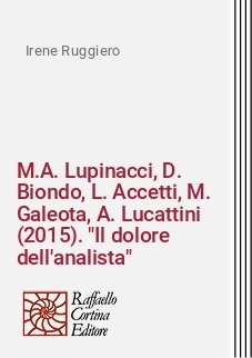 M.A. Lupinacci, D. Biondo, L. Accetti, M. Galeota, A. Lucattini (2015). 