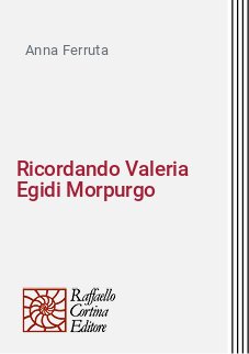 Ricordando Valeria Egidi Morpurgo