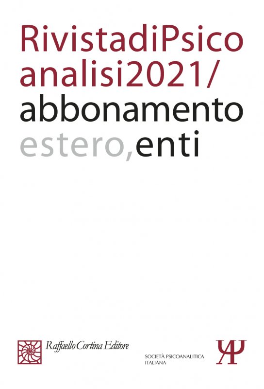 Annual subscription Rivista di psicoanalisi 2021 - Institutional, Rest of the World