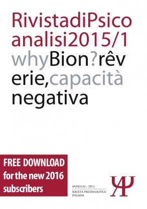 Rivista di Psicoanalisi_2015/1