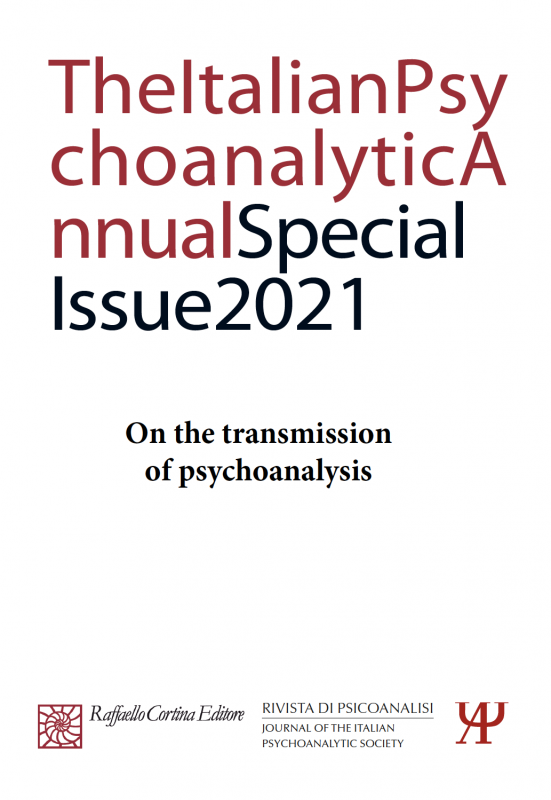 The Italian Psychoanalytic Annual Special Issue 2021