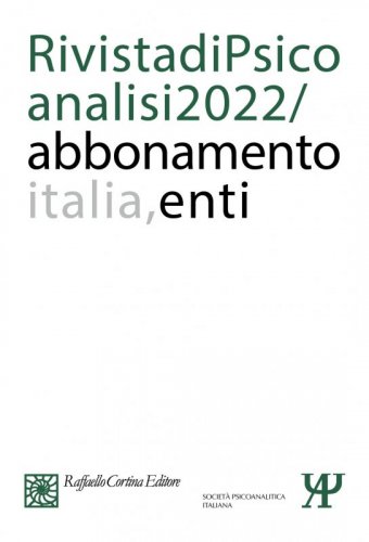 Abbonamento Rivista di psicoanalisi 2022 - Enti Italia