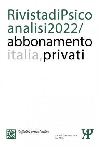 Abbonamento Rivista di psicoanalisi 2022 -
Privati Italia