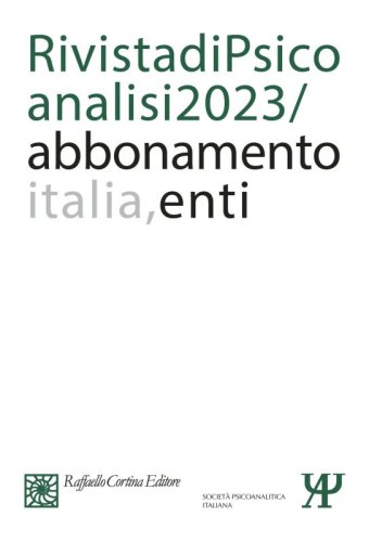 Abbonamento Rivista di psicoanalisi 2023 - Enti Italia