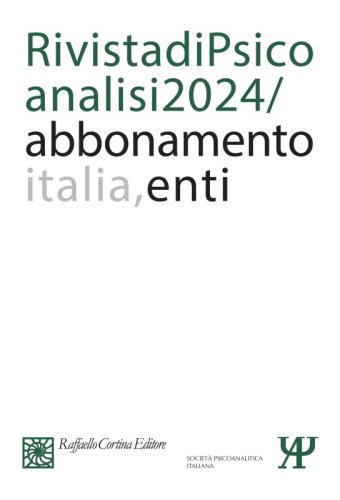 Abbonamento Rivista di psicoanalisi 2024 - Enti Italia