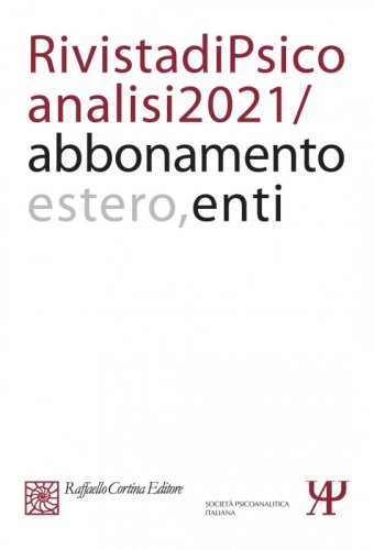 Annual subscription Rivista di psicoanalisi 2021 - Institutional, Rest of the World