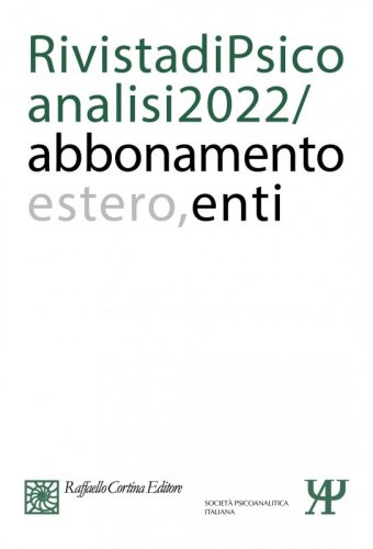 Annual subscription Rivista di psicoanalisi 2022 - Institutional, Rest of the World