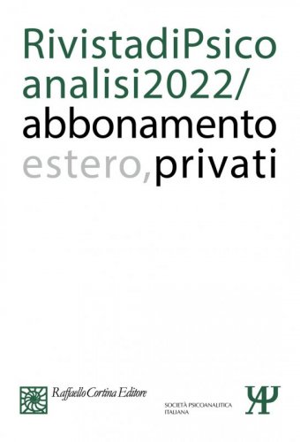 Annual subscription Rivista di psicoanalisi 2022
Individuals, Rest of the World
