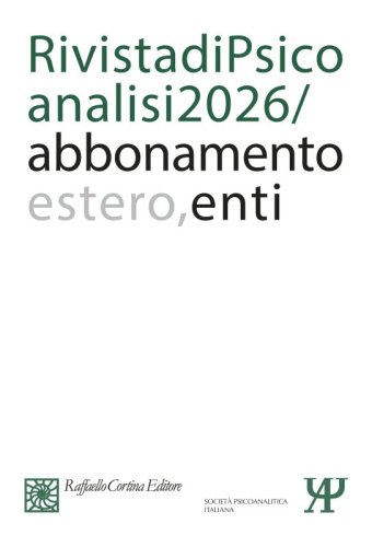 Annual subscription Rivista di psicoanalisi 2026 - Institutional, Rest of the World